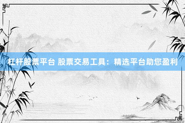 杠杆股票平台 股票交易工具：精选平台助您盈利