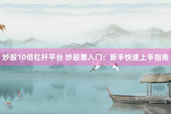 炒股10倍杠杆平台 炒股票入门：新手快速上手指南