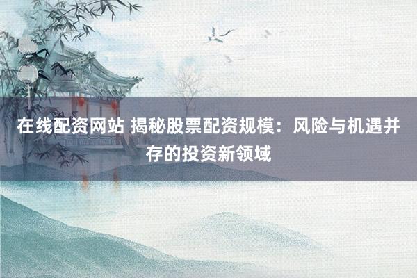 在线配资网站 揭秘股票配资规模：风险与机遇并存的投资新领域