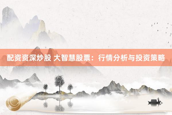 配资资深炒股 大智慧股票：行情分析与投资策略