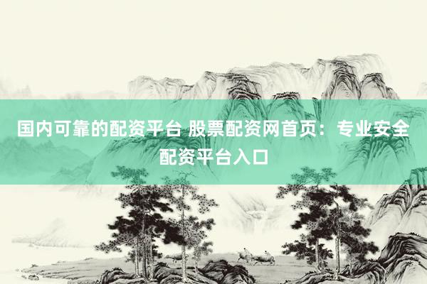 国内可靠的配资平台 股票配资网首页：专业安全配资平台入口